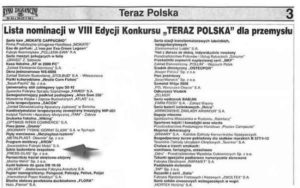 NOMINACJA W VIII EDYCJI KONKURSU