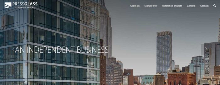 New website www.pressglass.com