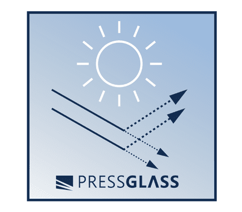 mögliche Lichtselektion beim Durchgang der Glasoberfläche